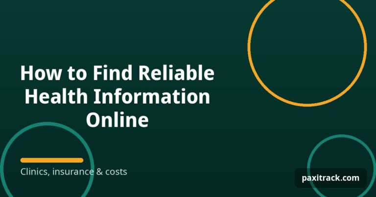 How to Find Reliable Health Information Online