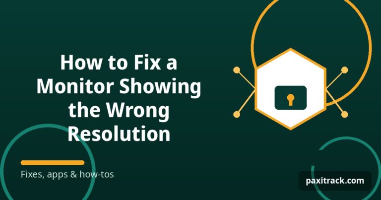 How to Fix a Monitor Showing the Wrong Resolution