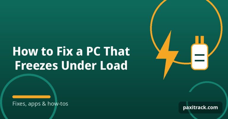 How to Fix a PC That Freezes Under Load