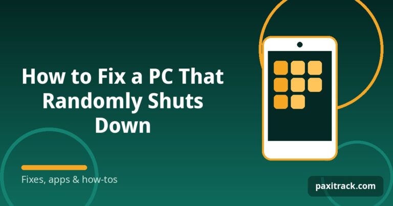 How to Fix a PC That Randomly Shuts Down