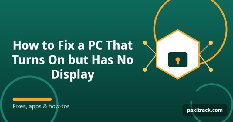 How to Fix a PC That Turns On but Has No Display