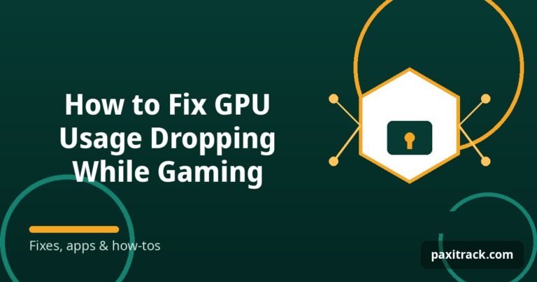 How to Fix GPU Usage Dropping While Gaming