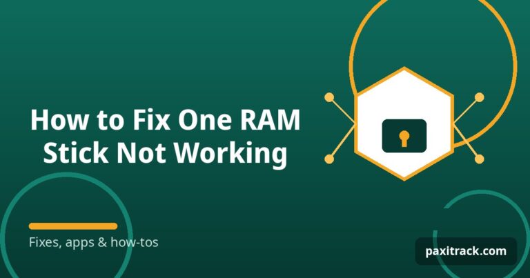 How to Fix One RAM Stick Not Working