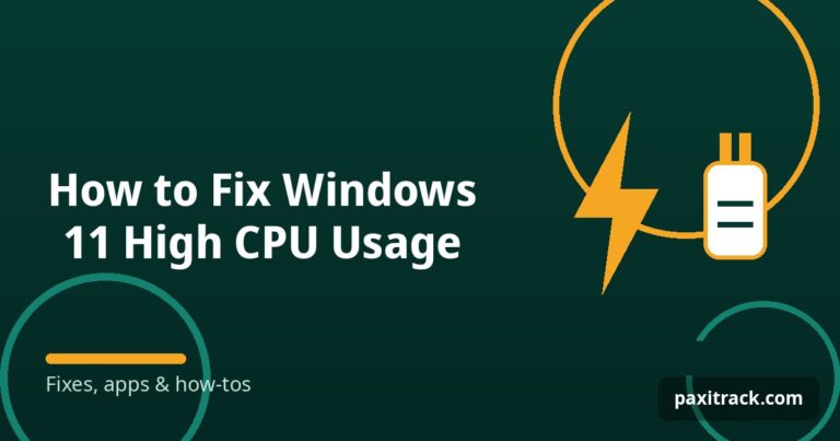 How to Fix Windows 11 High CPU Usage