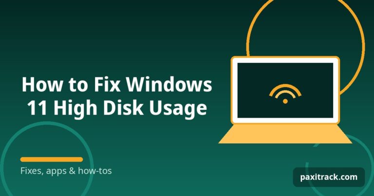 How to Fix Windows 11 High Disk Usage