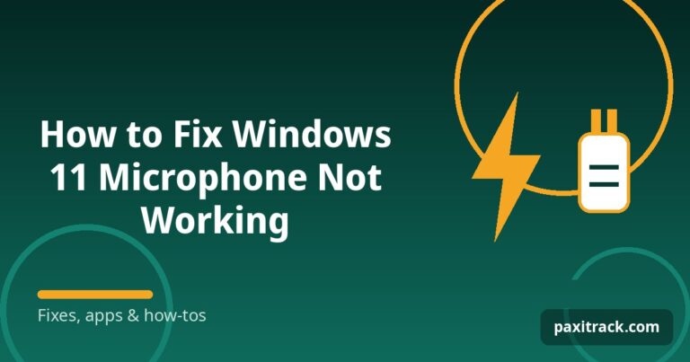 How to Fix Windows 11 Microphone Not Working