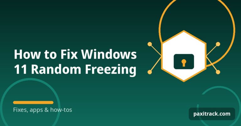 How to Fix Windows 11 Random Freezing