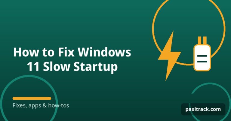How to Fix Windows 11 Slow Startup