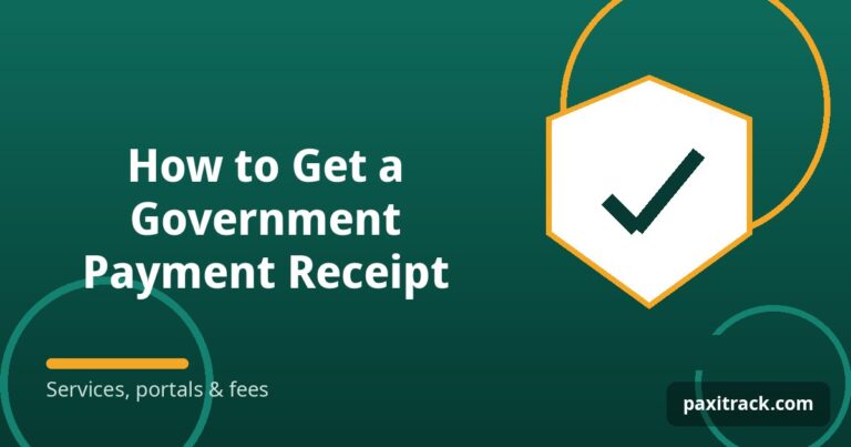 How to Get a Government Payment Receipt