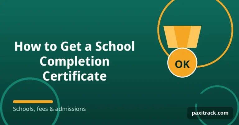 How to Get a School Completion Certificate