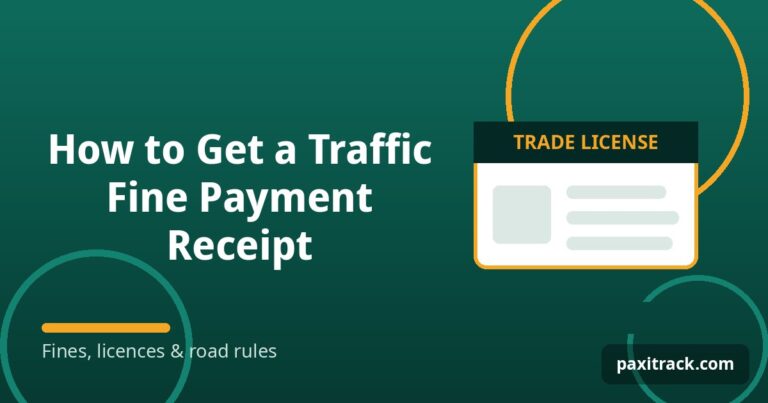 How to Get a Traffic Fine Payment Receipt