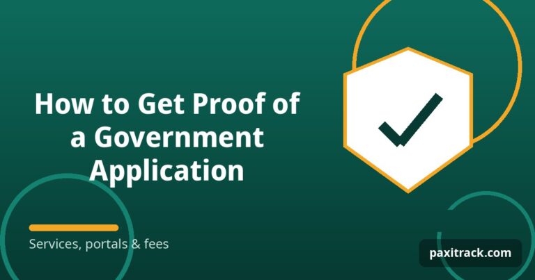 How to Get Proof of a Government Application