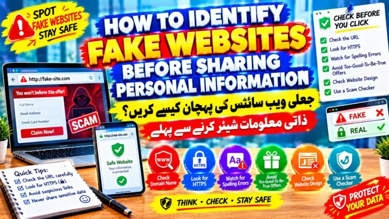 how to identify fake websites