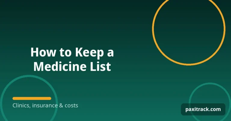 How to Keep a Medicine List