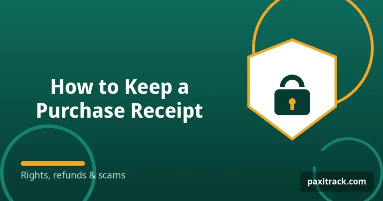 How to Keep a Purchase Receipt