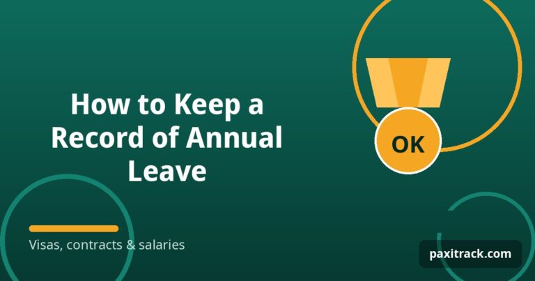 How to Keep a Record of Annual Leave