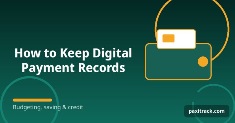 How to Keep Digital Payment Records