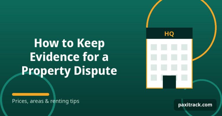 How to Keep Evidence for a Property Dispute