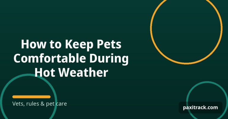 How to Keep Pets Comfortable During Hot Weather