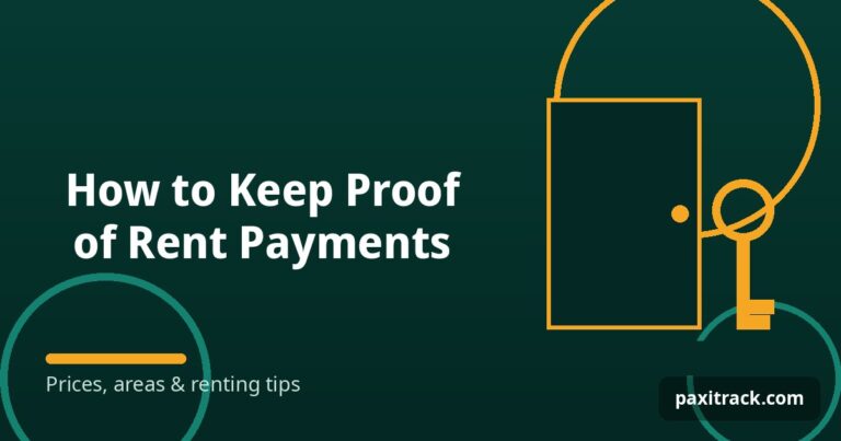 How to Keep Proof of Rent Payments