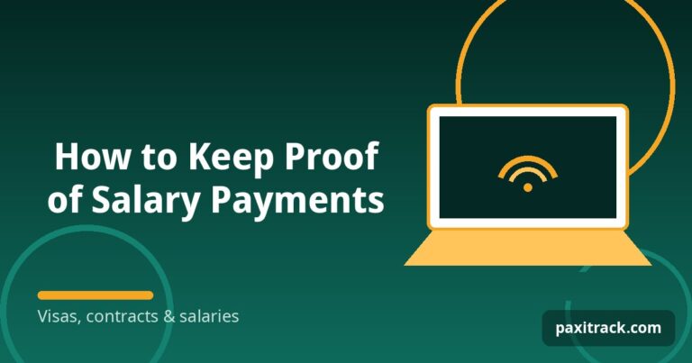 How to Keep Proof of Salary Payments