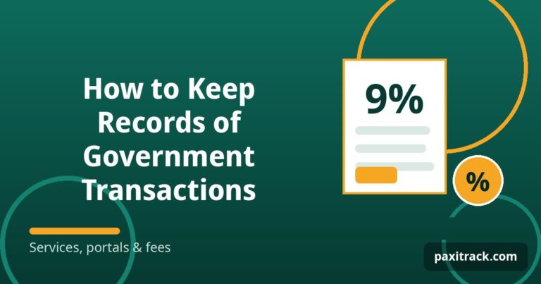 How to Keep Records of Government Transactions