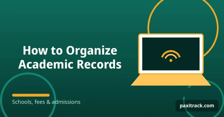 How to Organize Academic Records