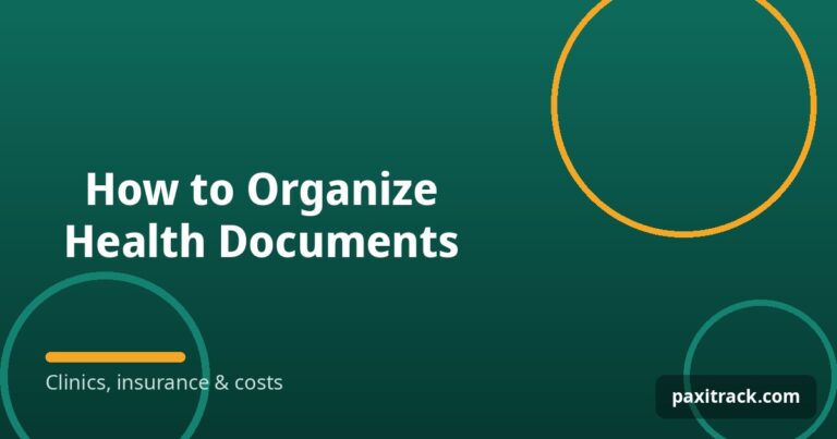 How to Organize Health Documents