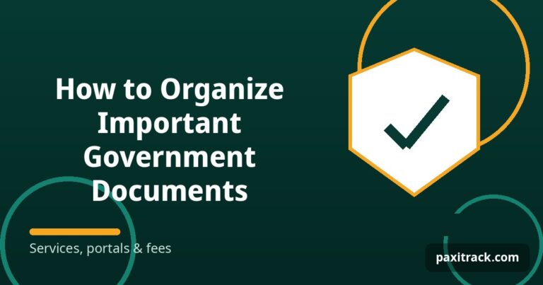 How to Organize Important Government Documents