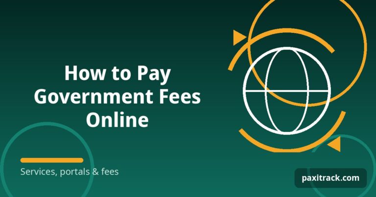 How to Pay Government Fees Online