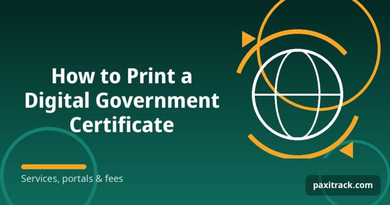 How to Print a Digital Government Certificate