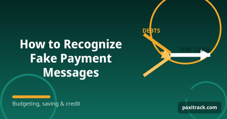 How to Recognize Fake Payment Messages