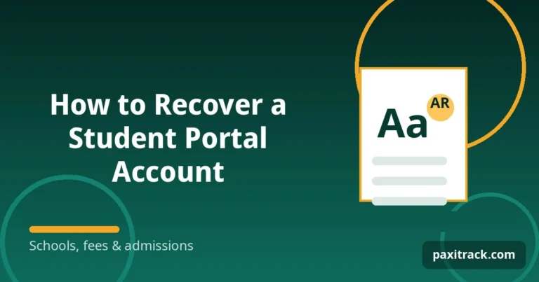 How to Recover a Student Portal Account