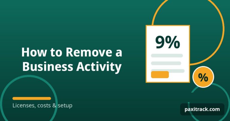 How to Remove a Business Activity