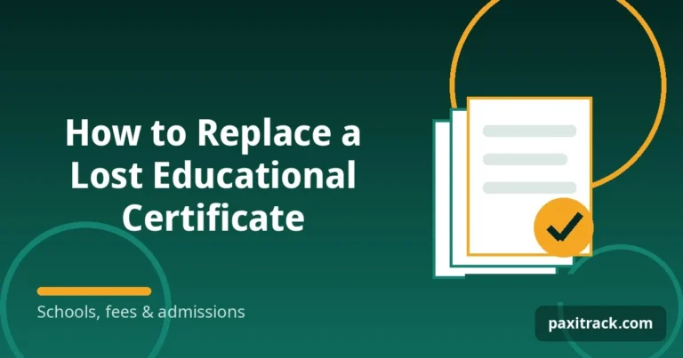 How to Replace a Lost Educational Certificate