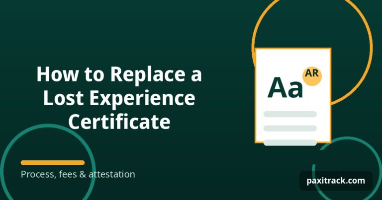 How to Replace a Lost Experience Certificate