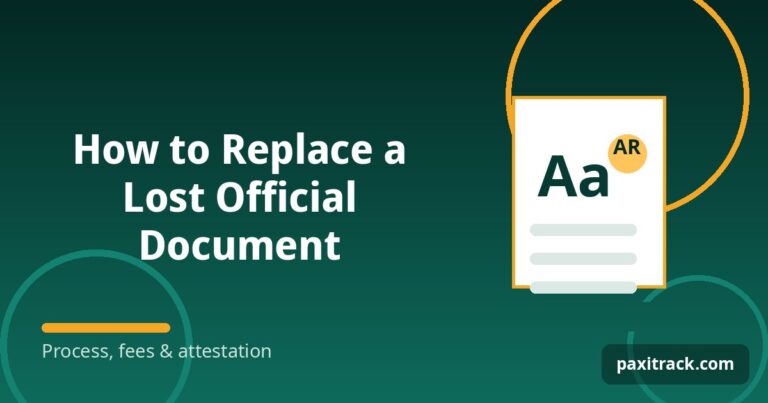 How to Replace a Lost Official Document