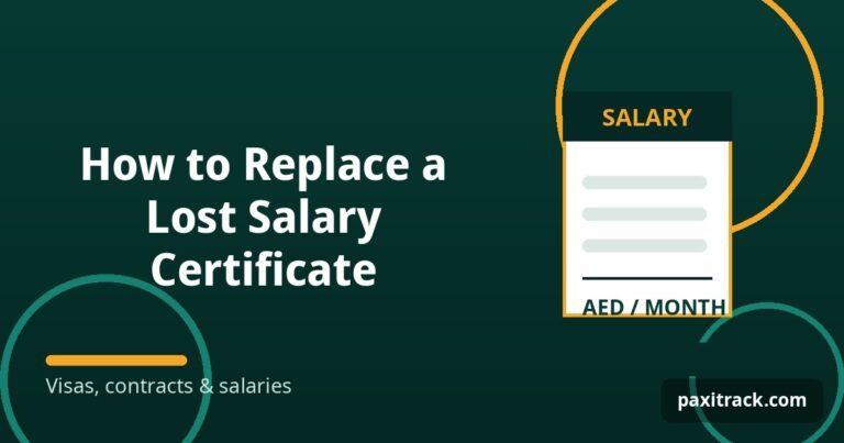 How to Replace a Lost Salary Certificate