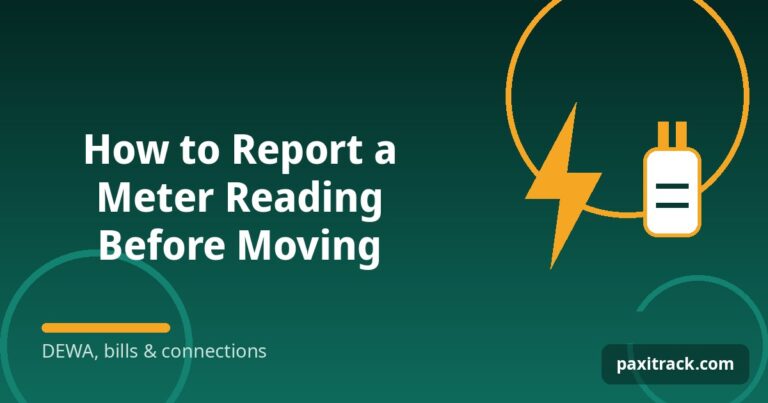 How to Report a Meter Reading Before Moving