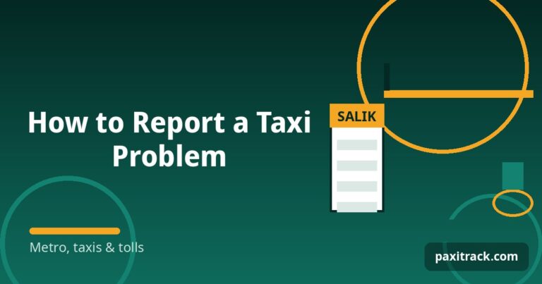 How to Report a Taxi Problem