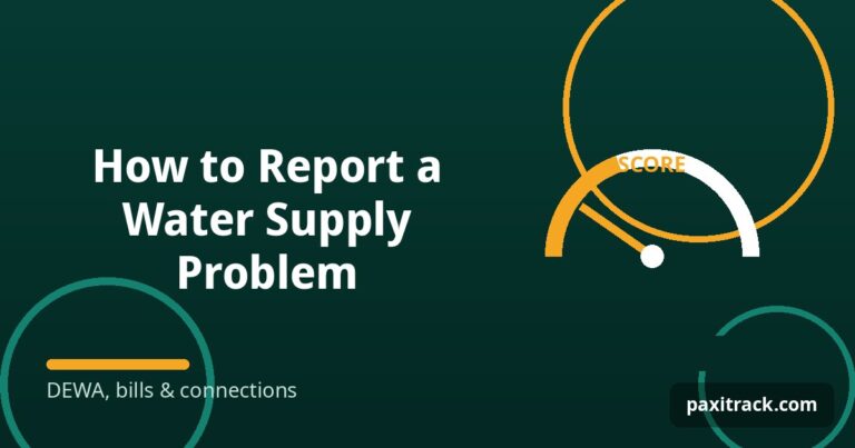 How to Report a Water Supply Problem