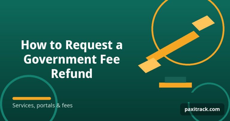 How to Request a Government Fee Refund