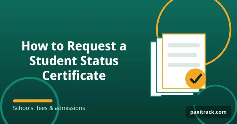 How to Request a Student Status Certificate