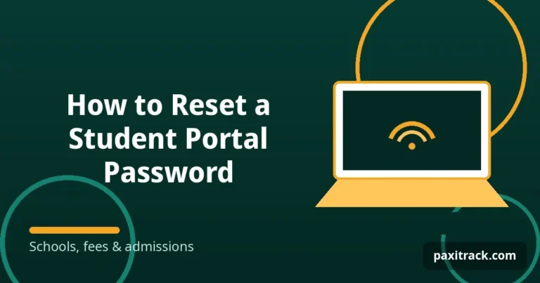 How to Reset a Student Portal Password