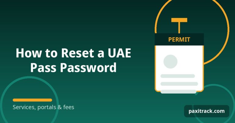 How to Reset a UAE Pass Password
