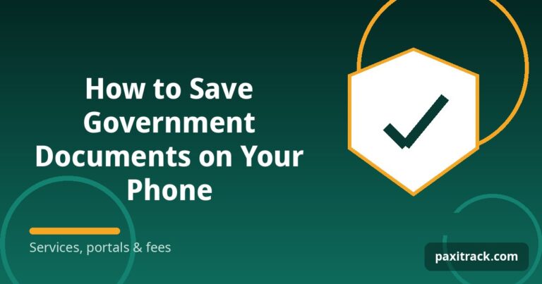 How to Save Government Documents on Your Phone