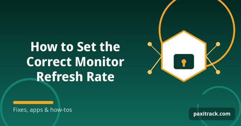How to Set the Correct Monitor Refresh Rate