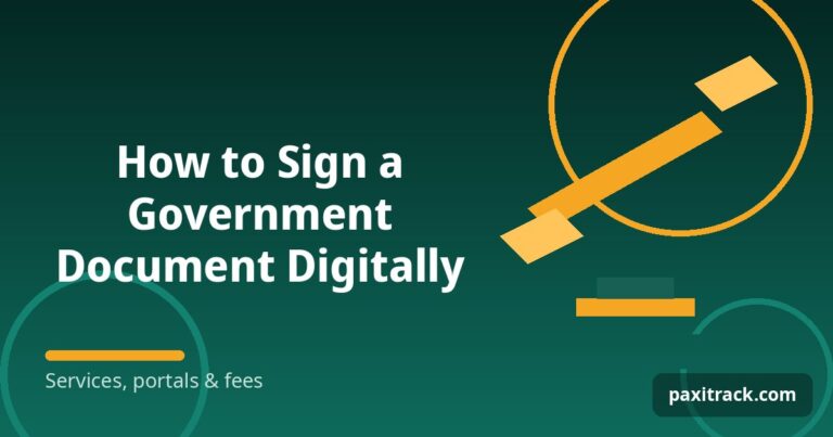 How to Sign a Government Document Digitally