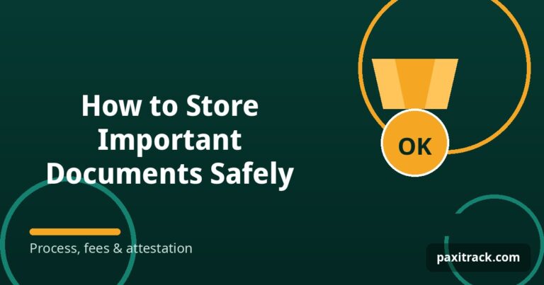 How to Store Important Documents Safely