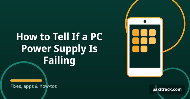 How to Tell If a PC Power Supply Is Failing